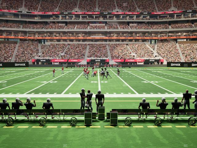 Mercedes-Benz Stadium - Section Club 110 Seat View