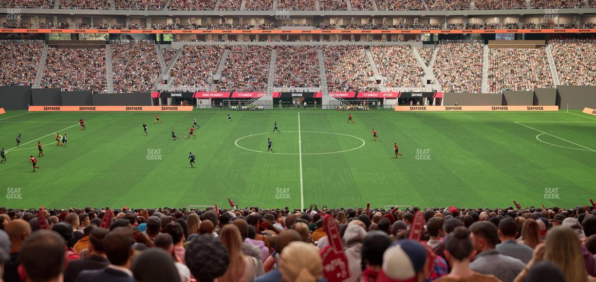 Mercedes-Benz Stadium - Section Club 110 Seat View