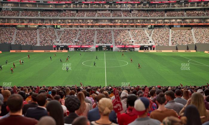 Mercedes-Benz Stadium - Section Club 110 Seat View