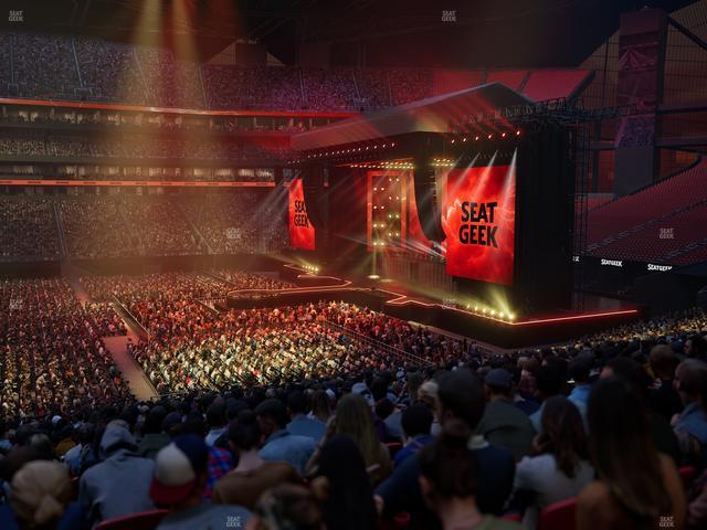 Mercedes-Benz Stadium - Section Club 110 Seat View