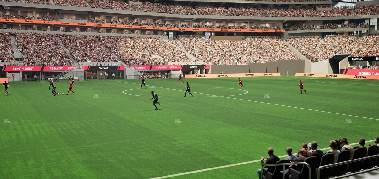 Mercedes-Benz Stadium - Section Club 112 Seat View