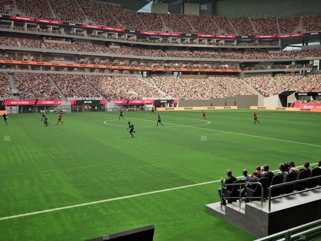 Mercedes-Benz Stadium - Section Club 112 Seat View