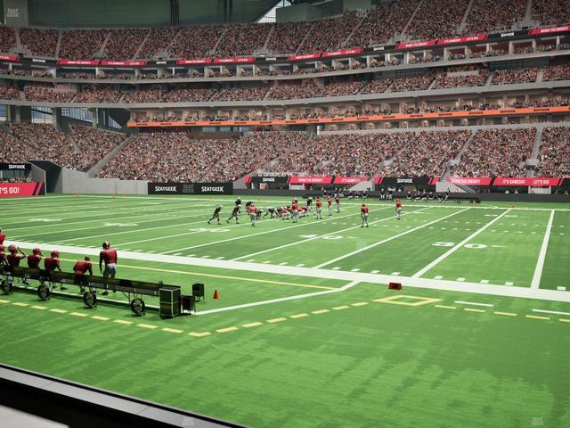 Mercedes-Benz Stadium - Section Club 126 Seat View