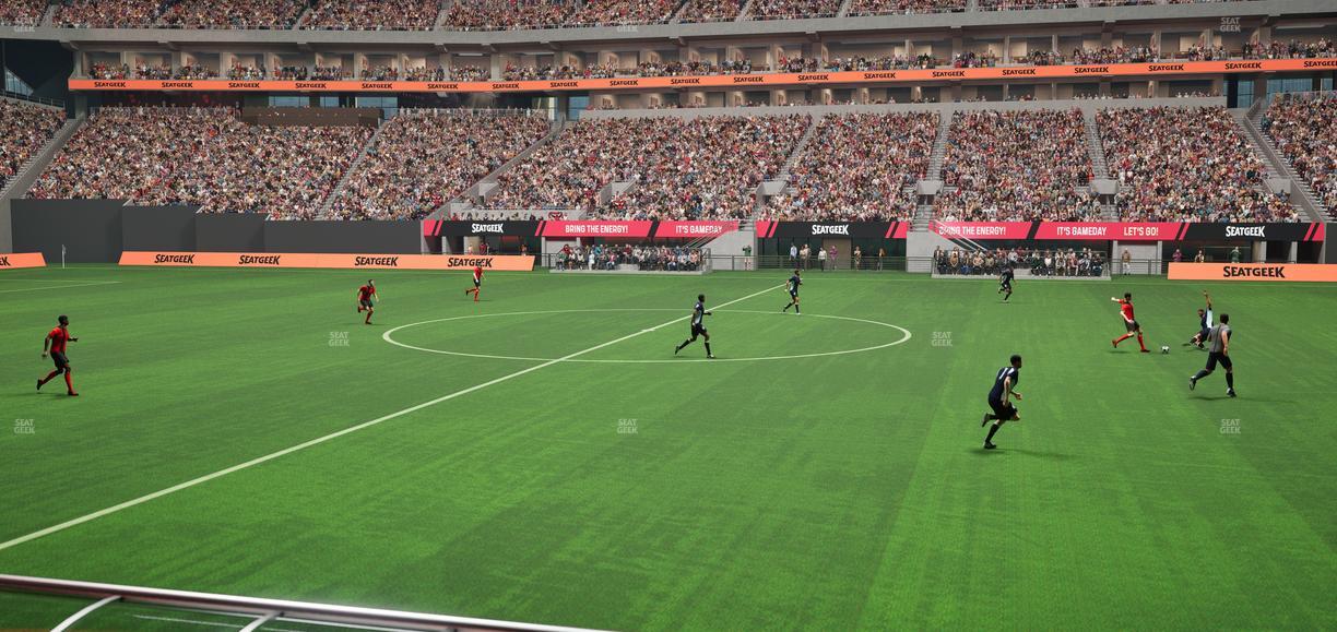 Mercedes-Benz Stadium - Section Club 127 Seat View