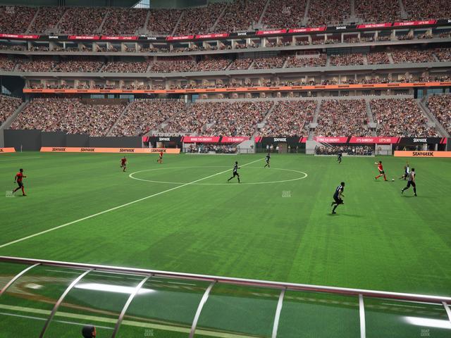 Mercedes-Benz Stadium - Section Club 127 Seat View