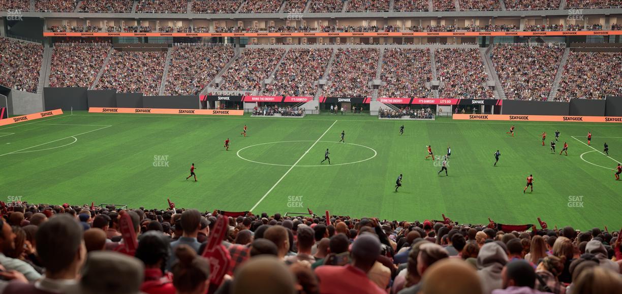 Mercedes-Benz Stadium - Section Club 127 Seat View