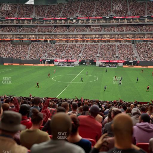 Mercedes-Benz Stadium - Section Club 127 Seat View