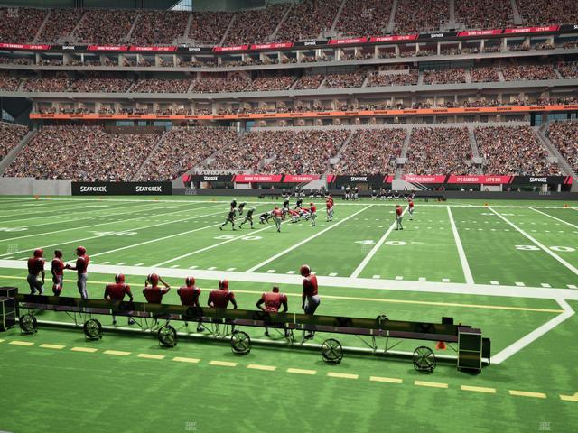 Mercedes-Benz Stadium - Section Club 127 Seat View