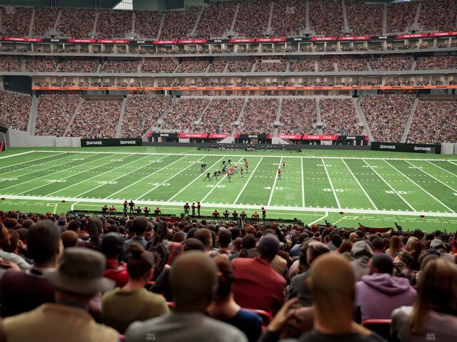 Mercedes-Benz Stadium - Section Club 127 Seat View