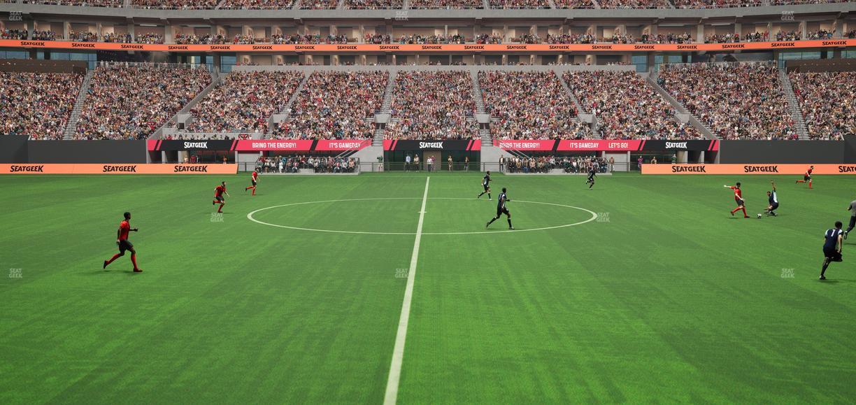 Mercedes-Benz Stadium - Section Club 128 Seat View