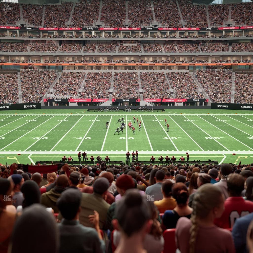 Mercedes-Benz Stadium - Section Club 128 Seat View