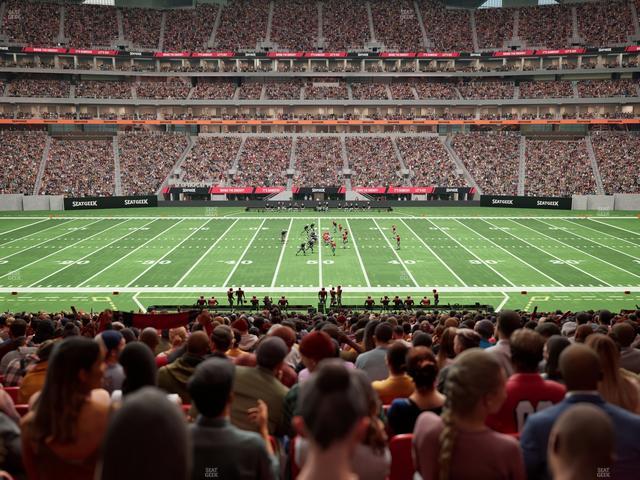 Mercedes-Benz Stadium - Section Club 128 Seat View