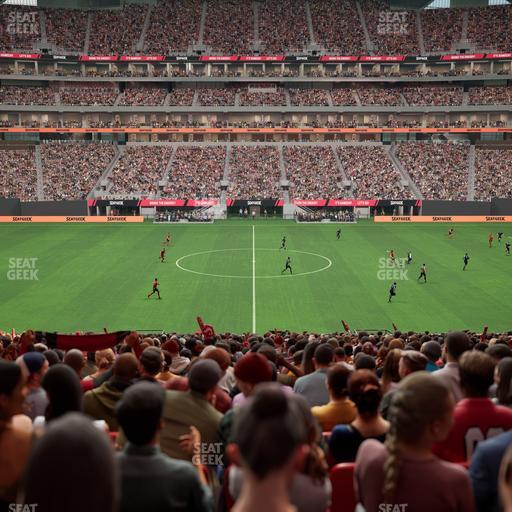 Mercedes-Benz Stadium - Section Club 128 Seat View