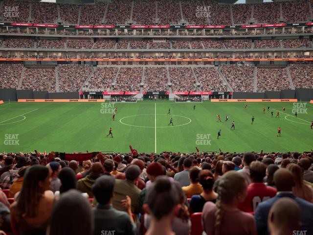 Mercedes-Benz Stadium - Section Club 128 Seat View