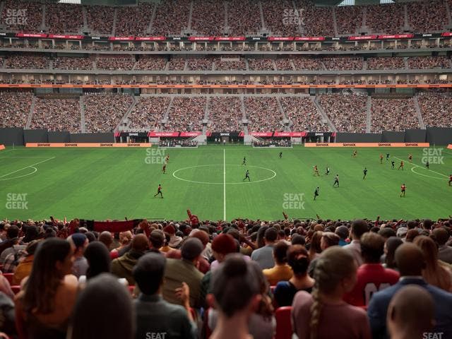 Mercedes-Benz Stadium - Section Club 128 Seat View
