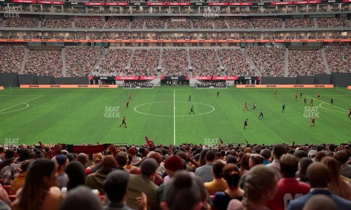 Mercedes-Benz Stadium - Section Club 128 Seat View