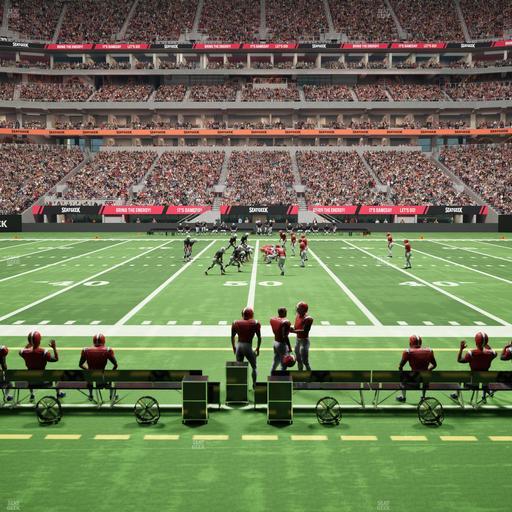 Mercedes-Benz Stadium - Section Club 128 Seat View