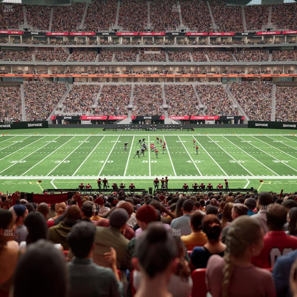 Mercedes-Benz Stadium - Section Club 128 Seat View