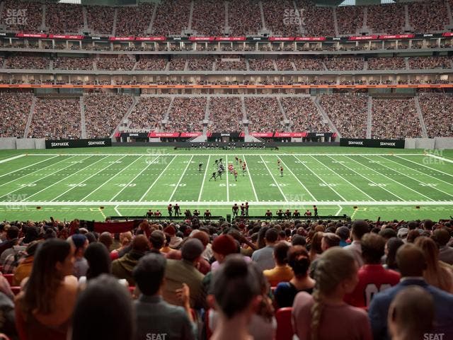 Mercedes-Benz Stadium - Section Club 128 Seat View