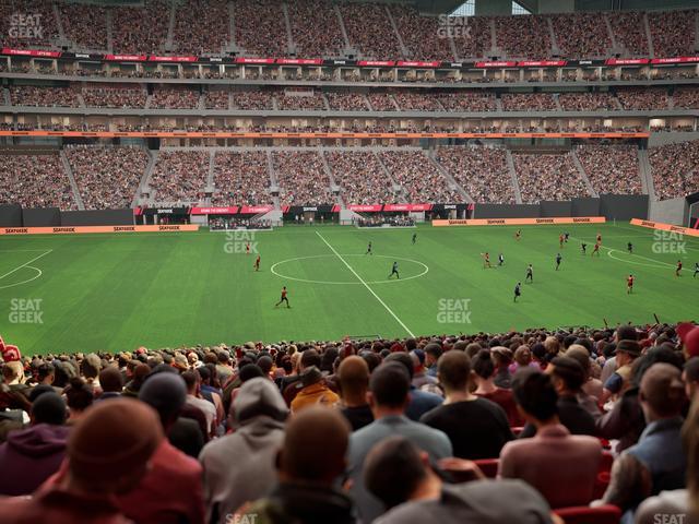 Mercedes-Benz Stadium - Section Club 129 Seat View