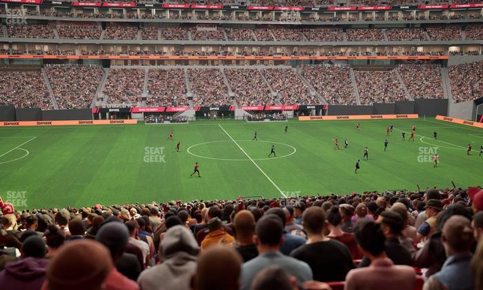 Mercedes-Benz Stadium - Section Club 129 Seat View