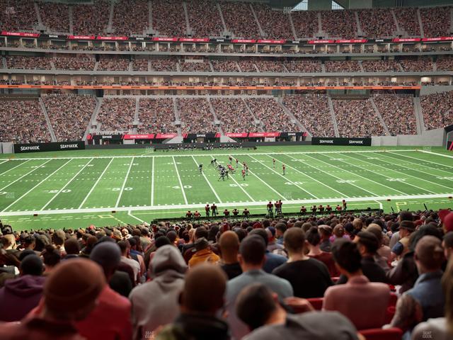 Mercedes-Benz Stadium - Section Club 129 Seat View