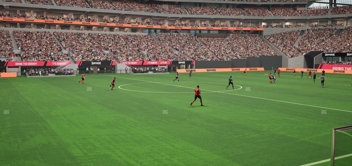 Mercedes-Benz Stadium - Section Club 130 Seat View