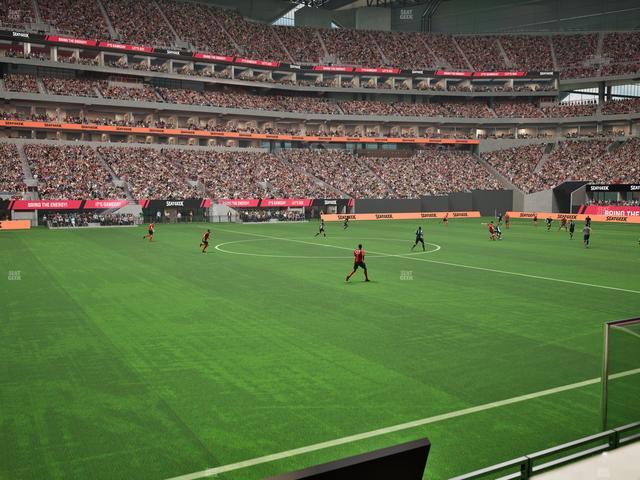 Mercedes-Benz Stadium - Section Club 130 Seat View