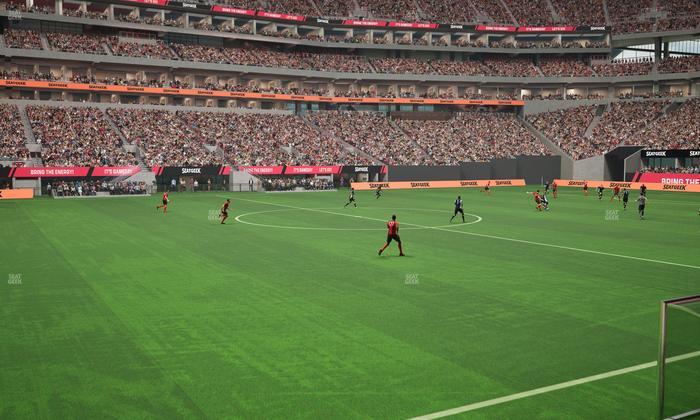 Mercedes-Benz Stadium - Section Club 130 Seat View