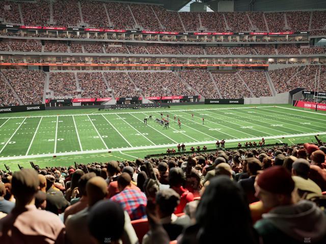 Mercedes-Benz Stadium - Section Club 130 Seat View