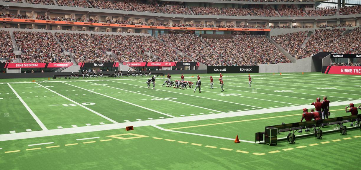 Mercedes-Benz Stadium - Section Club 130 Seat View