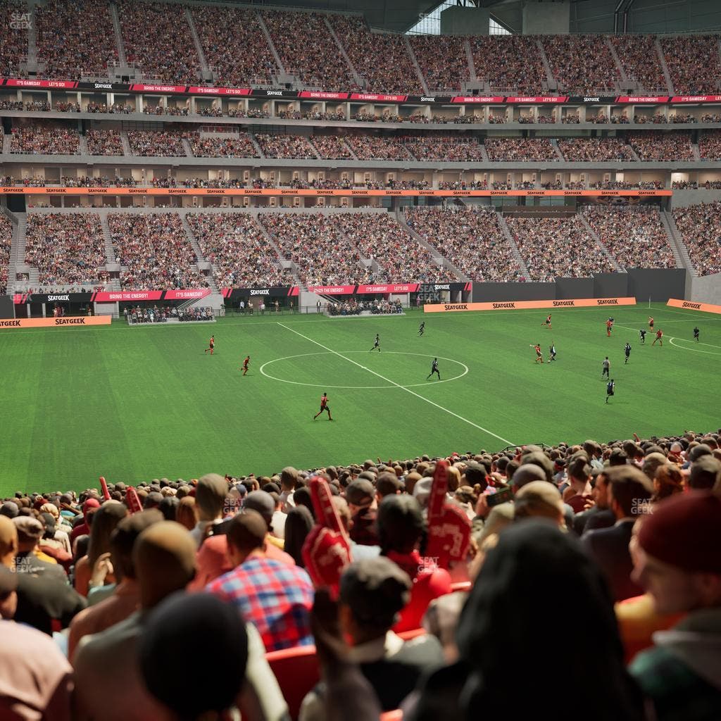 Mercedes-Benz Stadium - Section Club 130 Seat View