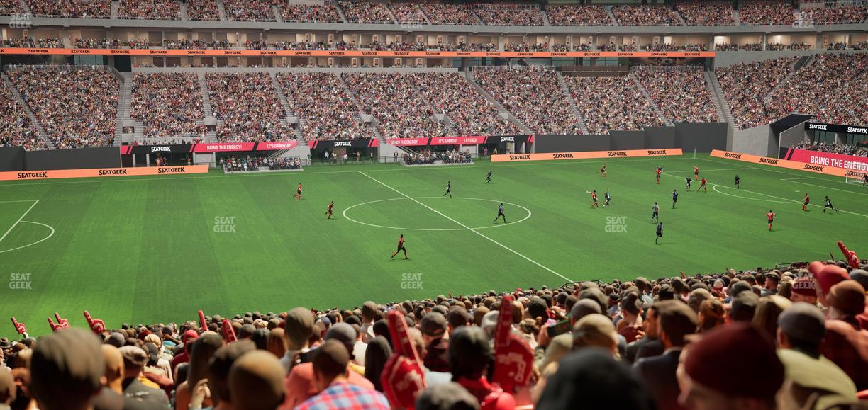 Mercedes-Benz Stadium - Section Club 130 Seat View