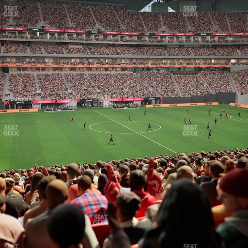 Mercedes-Benz Stadium - Section Club 130 Seat View