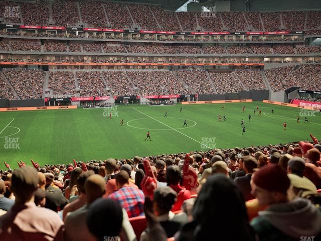 Mercedes-Benz Stadium - Section Club 130 Seat View