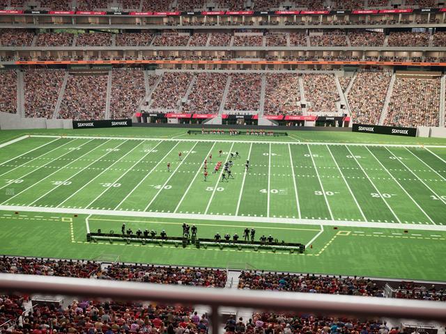 Mercedes-Benz Stadium - Section Club 210 Seat View