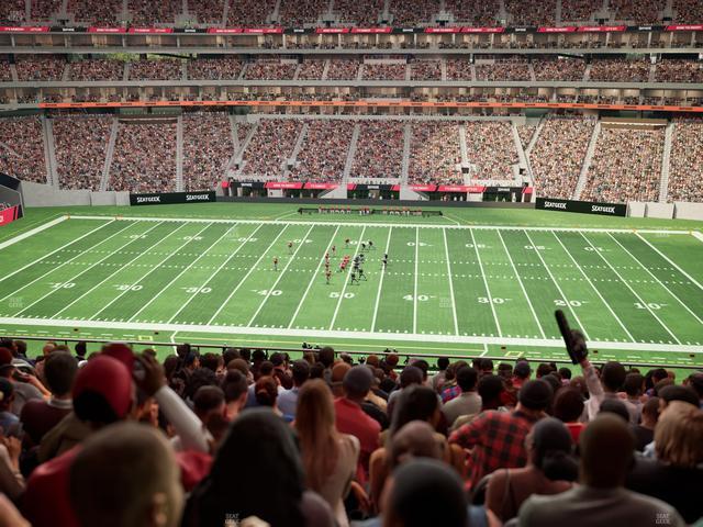 Mercedes-Benz Stadium - Section Club 210 Seat View