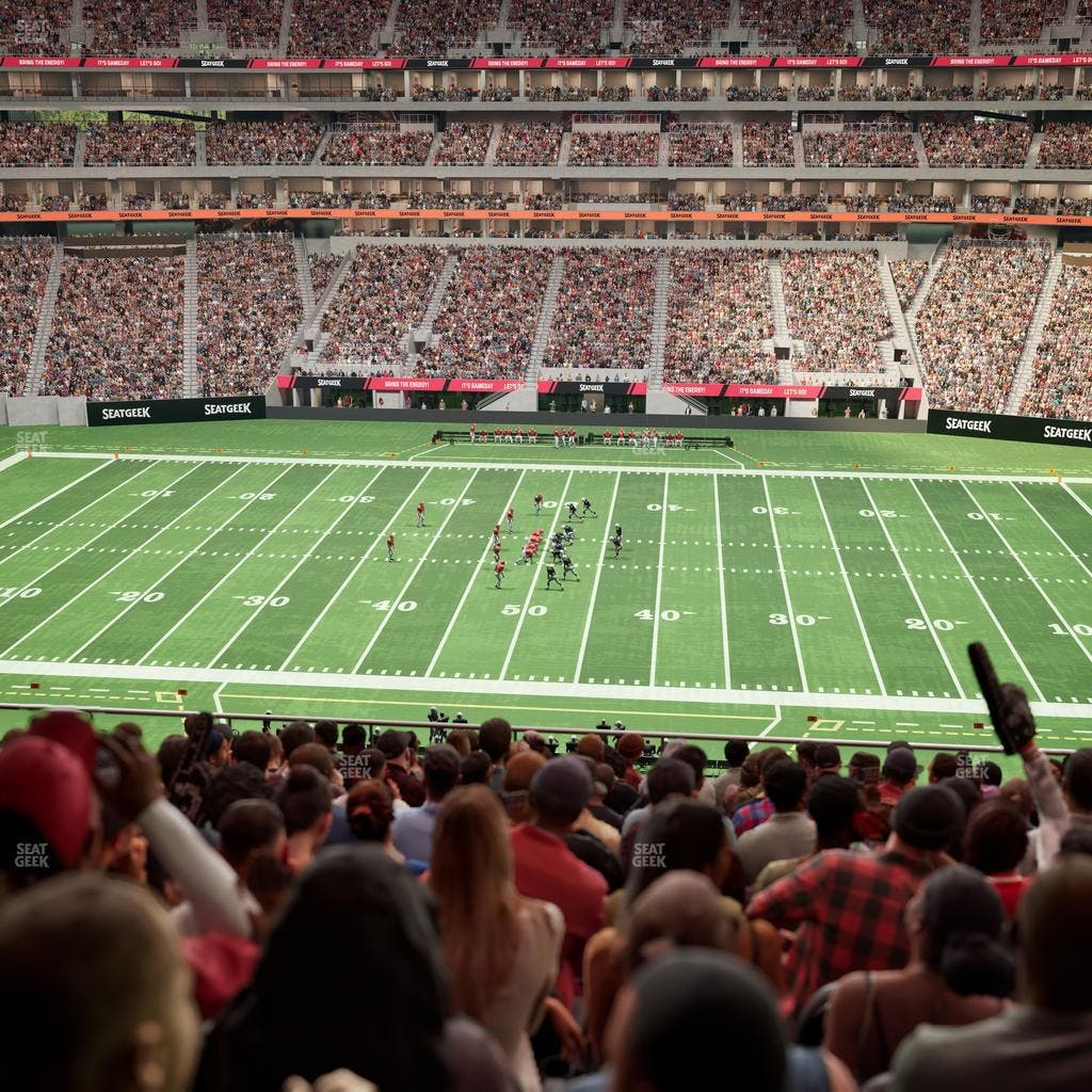 Mercedes-Benz Stadium - Section Club 210 Seat View