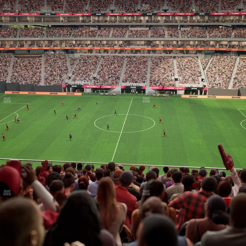 Mercedes-Benz Stadium - Section Club 210 Seat View