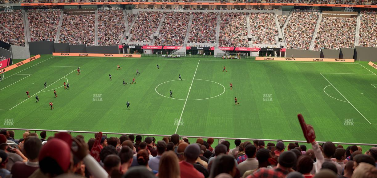 Mercedes-Benz Stadium - Section Club 210 Seat View