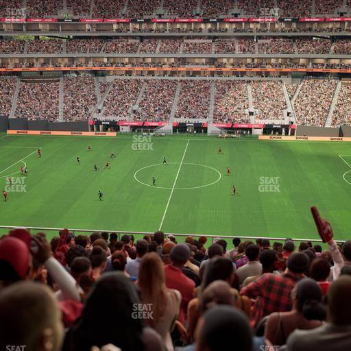 Mercedes-Benz Stadium - Section Club 210 Seat View