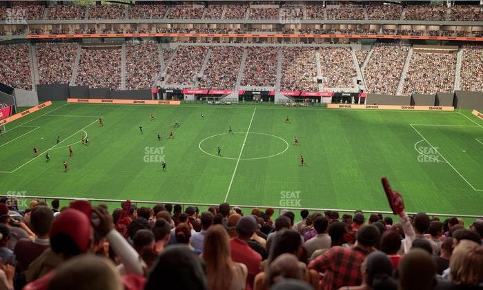 Mercedes-Benz Stadium - Section Club 210 Seat View