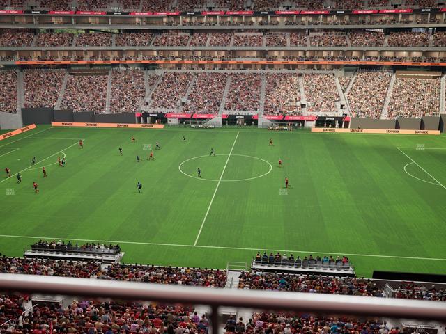 Mercedes-Benz Stadium - Section Club 210 Seat View