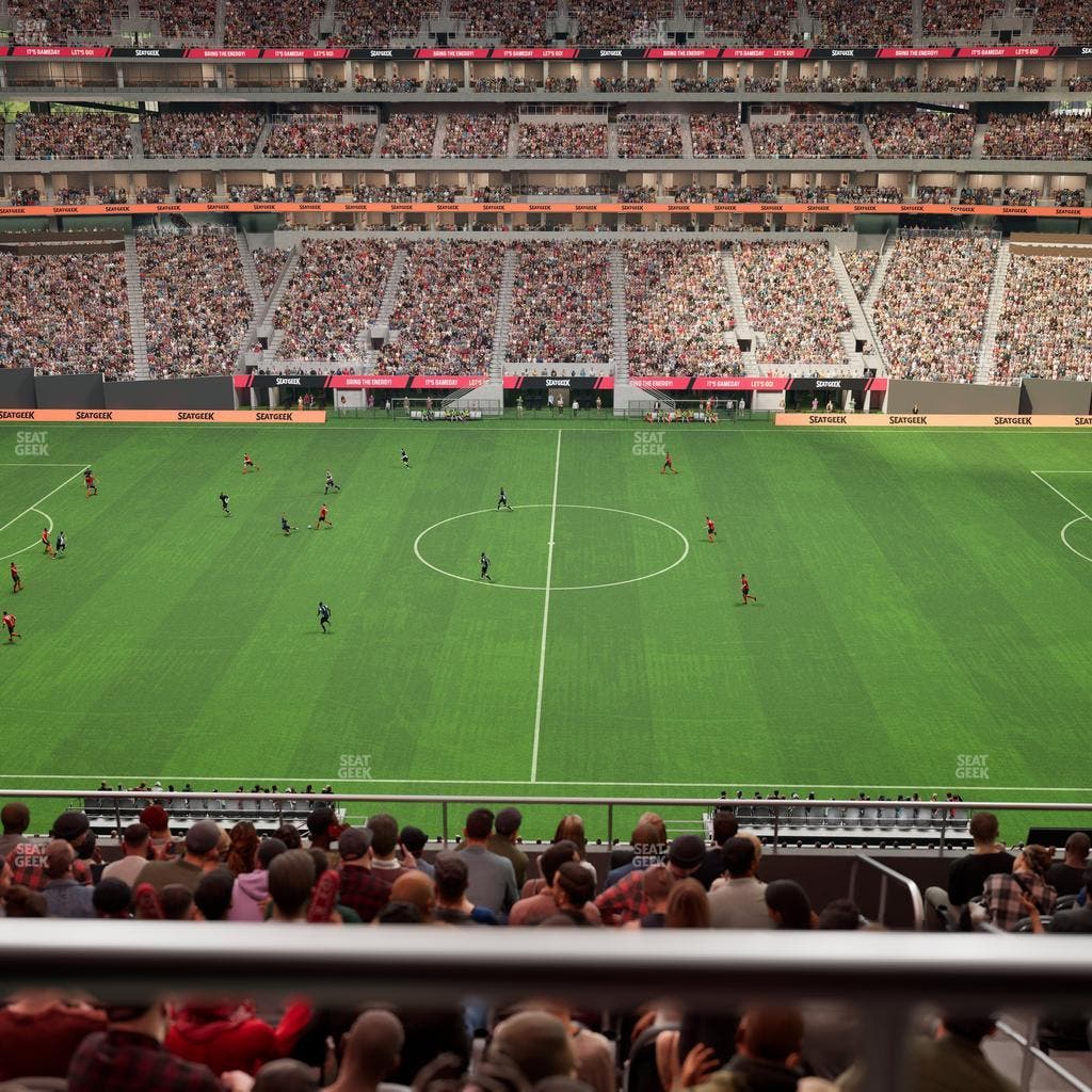 Mercedes-Benz Stadium - Section Club 211 Seat View
