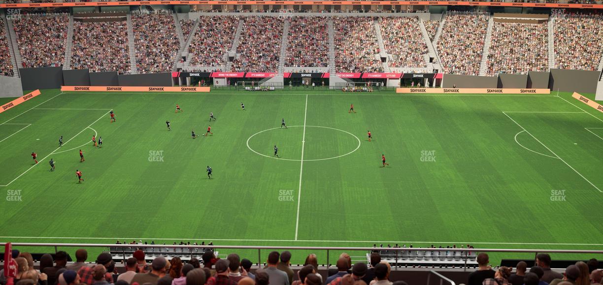 Mercedes-Benz Stadium - Section Club 211 Seat View