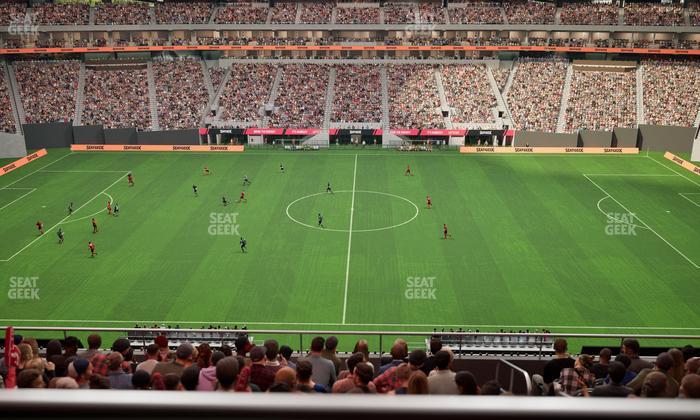 Mercedes-Benz Stadium - Section Club 211 Seat View