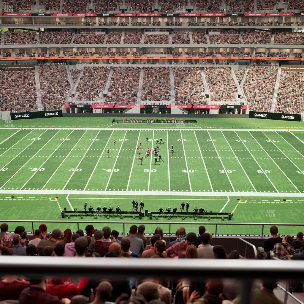 Mercedes-Benz Stadium - Section Club 211 Seat View