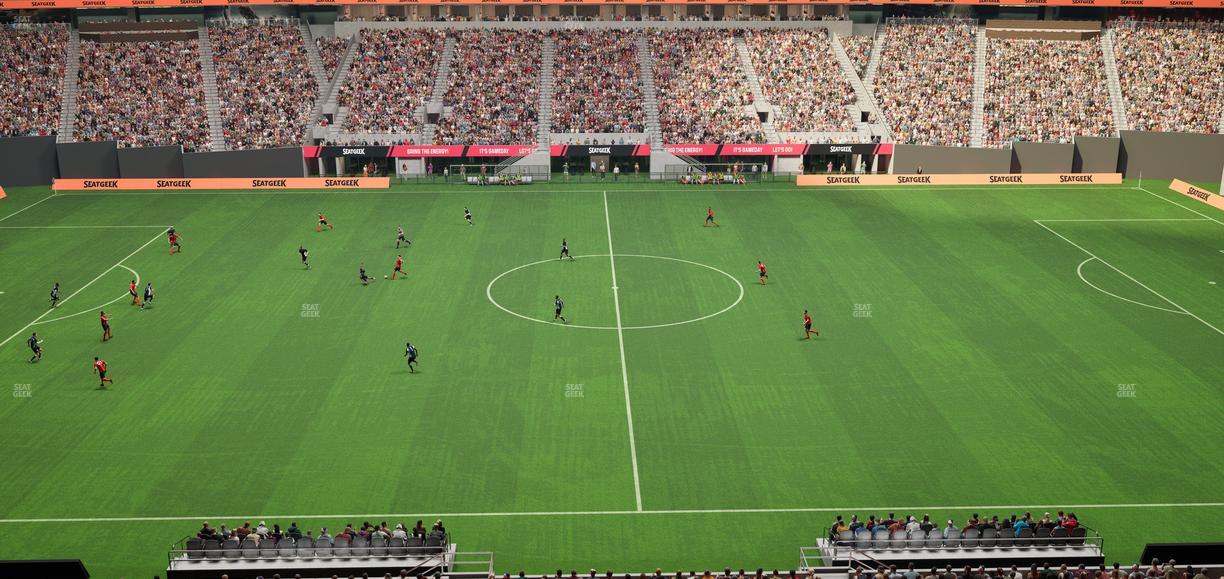 Mercedes-Benz Stadium - Section Club 211 Seat View