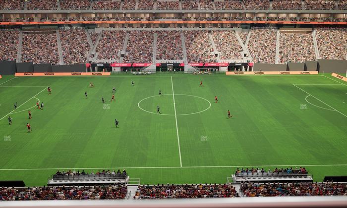 Mercedes-Benz Stadium - Section Club 211 Seat View