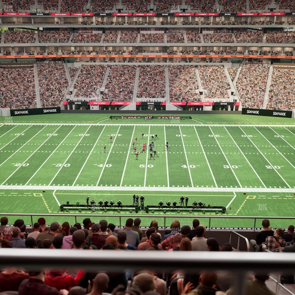 Mercedes-Benz Stadium - Section Club 211 Seat View